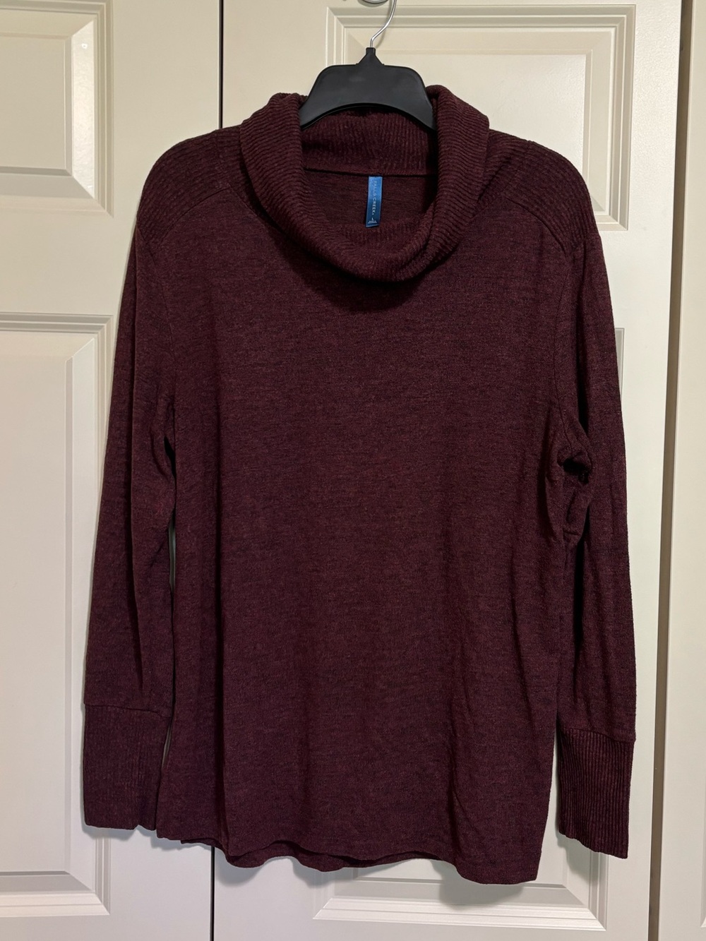 Falls Creek  Women's Cowl Neck Sweater in Burgundy